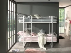 Vipack Etagenbett Metall Oscar Weiß -Kinderbett Geschäft 02448f45e95c7c2f992085f9f483d4b4