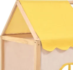 Merax Kinderbett 90x200 Cm Kieferholzbett Mit Schubladen Und Lattenrost, Hausbett Mit Dach Und Wolken- Und Sternanhänger, Massivholz Kinderhaus Für Jungen & Mädchen, Natur -Kinderbett Geschäft 038bb295e06ada36cf9caaaa4b6cf490