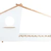 Möbilia Bett Kinderbett In Hausform | B 220 X T 102 X H 159 Cm | Weiß / Natur | 12020012 | Serie BETT -Kinderbett Geschäft 03bbe8fa6266cb7a1852bf97d879495b