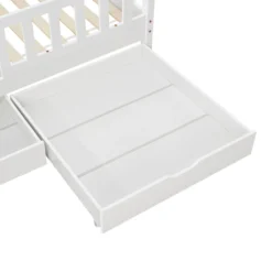 Juskys Kinderbett Marli 80 X 160 Cm Mit Bettkasten 2-teilig, Rausfallschutz, Lattenrost & Dach - Massivholz Hausbett Für Kinder - Bett In Weiß -Kinderbett Geschäft 03f372af5a848b787c8f93a76e202dec