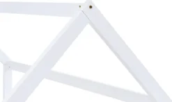 VidaXL Kinder-Bettgestell Weiß Massivholz Kiefer 70 X 140 Cm -Kinderbett Geschäft 057463f5524ea28c6b82a5eaded79584