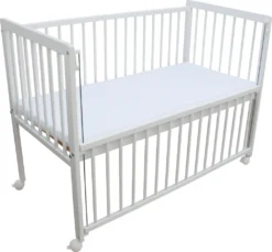 Kinderbett / Beistellbett / Babybett 2in1 120x60cm Mit Matratze Weiß -Kinderbett Geschäft 084b2d4c498a3d85f378e88a8b88b7d7