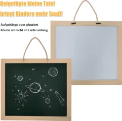 Merax Kinderbett 90 X 200 Cm Hausbett Mit Tafel Und Rausfallschutz, Lattenrost Und Zaun, Einzelbett Für Mädchen Und Jungen Kinderbetten Aus Massivem Kiefernholz, Weiß -Kinderbett Geschäft 08906047a32188bbdb2b20bb2daec440