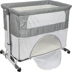 WYCTIN Beistellbett Mit Matratze Babybett Babywiege Reisebett Faltbar Stubenwagen Höhenverstellbar Mit Rollen Moskitonetz -Kinderbett Geschäft 0ac7428b65a44a8f3baf7aa2d6d07e5a