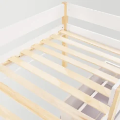 Merax Kinderbett 90x200cm Kinderhaus Hausbett Mit Rausfallschutz, Lattenrost & 2 Schubladen In Kiefer, Mädchen Jungen Bett, Weiß -Kinderbett Geschäft 0ac8ef406d8532dc33cfc57203301a32