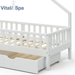 VitaliSpa Kinderbett + Schubladen Noemi Weiß 93 X 208 X 155 Cm Massivholz -Kinderbett Geschäft 0b7a0221a45d61f34fa066e472e07d44