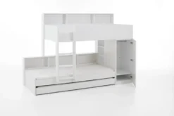 RELITA Etagenbett Sina Mit 2 Liegeflächen á 90 X 200 Cm, Inkl. Bodenplatten Als Auflage Für Die Matratzen, Inkl. Kleiderschrank (ohne Bettschublade) -Kinderbett Geschäft 0daea4c44cdb236ba346edd5f042c45b