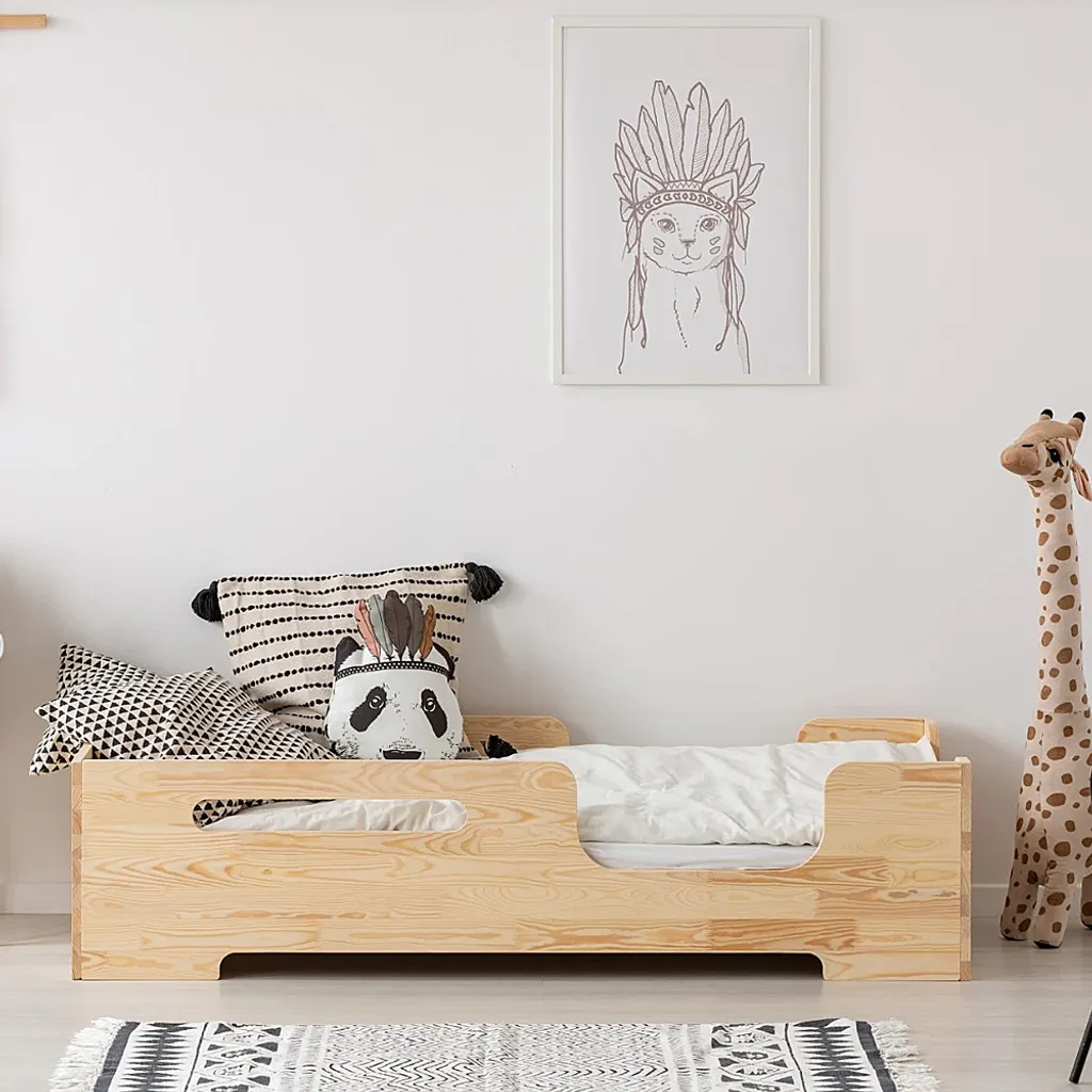 Selsey Kinderbett KERIBLY Jugendbett Massivholz Kiefer Mit Rausfallschutz Und Lattenrost, 90 X 200 Cm 4 Selsey Kinderbett KERIBLY Jugendbett Massivholz Kiefer Mit Rausfallschutz Und Lattenrost, 90 X 200 Cm – Bild 2