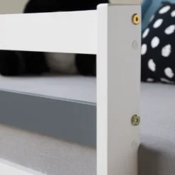 Homestyle4u 1880, Hochbett Kinderbett 90x200 Weiß Schreibtisch Funktionsbett Jugendbett -Kinderbett Geschäft 130f4f988950d4536eb35a5271f859a0