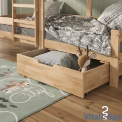 VitaliSpa Bettschublade Teddy Tom Natur 92 X 21 X 89 Cm Massivholz -Kinderbett Geschäft 15568e210435a0ebe7a9aeec6e4da029