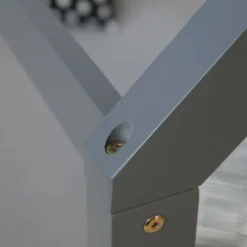 Homestyle4u 1853, Hausbett Kinderbett 90x200 Grau Mit Lattenrost Kinder Bett Haus Holz Kiefer -Kinderbett Geschäft 161d6d8e58c9d1ff8aa3e58213bcba39