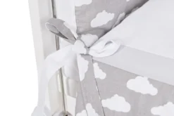 Beistellbett Komplett Set 90 × 40 Weiß Wolken Grau Höhenverstellbar -Kinderbett Geschäft 187dcc4c9768b645082b37ca1d0b8de6