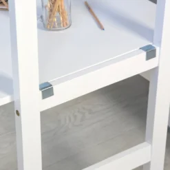 Homestyle4u 1727, Kinder Hochbett Mit Schreibtisch Weiß, Massivholz Kiefer, 90x200 Cm -Kinderbett Geschäft 18cffcbd858830e5802566250e880396