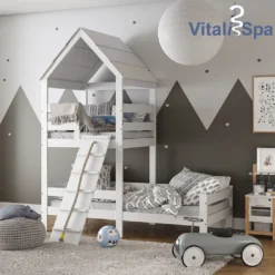VitaliSpa Spielturmbett Teddy Weiß 208 X 235 X 108 Cm Massivholz 13 VitaliSpa Spielturmbett Teddy Weiß 208 X 235 X 108 Cm Massivholz -Kinderbett Geschäft 1b025757a65916dc29a3e2e7e4071ae0