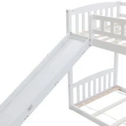 Merax Etagenbetten 90x200cm/90x200cm Hochbett Für 2 Kinder, Doppel Stockbett Teilbar Zu 2 Einzelbetten, Kinderbett Mit Rutsche Und Lattenrost, Weiß -Kinderbett Geschäft 1c7584538b9f587a0e22e473ddb0defd