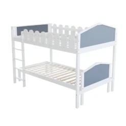 Merax Kinderbett 120 X 200/90 X 200 Cm Etagenbett Hochbett Mit Lattenrost, Spielbett Massiv Stock Kiefernbett Bett, Weiß -Kinderbett Geschäft 1e1fb70c29f375e5516aefb866b0ff34