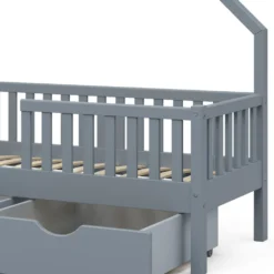 VitaliSpa Kinderbett + Schubladen Noemi Anthrazit 73 X 148 X 155 Cm Massivholz -Kinderbett Geschäft 219b0dde6520a1ca703b651aacf40645