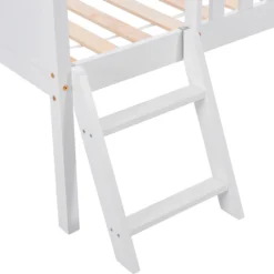 Merax Kinderbett Hausbett 90x200cm Jugendbett Mit Schubladen, Ablagefächern Und Leiter, Rausfallschutz Und Dachgestaltung, Weiß -Kinderbett Geschäft 229249db4faf0fe2f88ea4a429b90302
