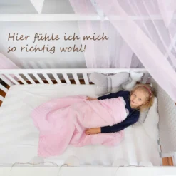 Alcube® Hausbett Deko-Set In Rosa Für Hausbetten Kinderbetten I 3er-Set Baldachin, Wimpelkette Und Lichterkette -Kinderbett Geschäft 23097fa9d43ad9b77bc8b47a3a45c1d1