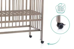 Fillikid Beistellbett Nino Exclusiv, Größe:mit Matratze, Design:grau -Kinderbett Geschäft 23b94127111962d3fe7d3e57298b7d9e