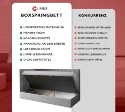 Bett Laura 3 Kinderbett Boxspringbett - Jugendbett Einzelbett Links - Grau 90 X 200 Cm -Kinderbett Geschäft 251c2f44718ced171e424a36a9eddf5e