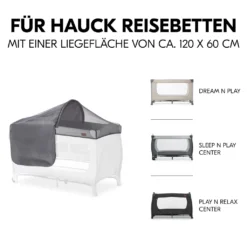 Hauck Travelbed Canopy Grey -Kinderbett Geschäft 2798e1bf00bebd82dba102f0d7fb9b1a