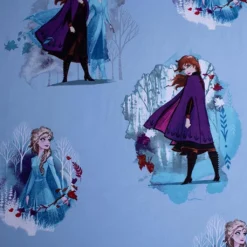 Kinder Bettlaken Betttuch Spannbettlaken Disney Frozen Die Eiskönigin Anna Und Elsa, Blau, 90 X 200 + 25cm, 100 % Baumwolle -Kinderbett Geschäft 286dcafb8585b6ea3cf577254228224f