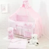 Baby Luxus Kinderbetten 120x60 Holz Gitterbett,Babybett,Kinderbettset Rosa Herz Komplett Set Inklusive -Kinderbett Geschäft 2873a992cf2fe63d06e4aa1104b6713d