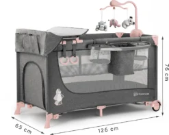 JOY-Reisebett 2in1 Von Kinderkraft Mit Zubehör Rosa -Kinderbett Geschäft 28a3cbf431e2451c1adf6e45cec96176