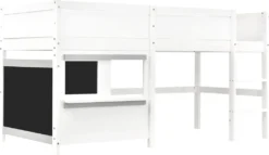 Merax Etagenbett 90x200 Cm Kinderbett Hochbett Mit Zwei Beschreibbaren Tafeln, Klein Ablage Und Leiter, Spielbett Aus Kiefer Für Jungen Und Mädchen, Weiß -Kinderbett Geschäft 2fa7aee8c62b2991f677772355adc0e9