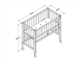 TiSsi Kinderbett MAXI Boxspring 95x56x96 Cm Weiß -Kinderbett Geschäft 34ef8d319e56573987df2a8275043b32