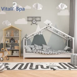 VitaliSpa Kinderbett Design Weiß 208 X 146 X 97 Cm Massivholz -Kinderbett Geschäft 37e9a6f62c43d5bd0eb9ed0e9acbde59