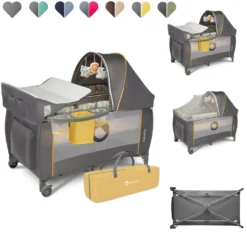 Lionelo Sven Plus In GELB Kinder Baby Reisebett Mit Wickeltisch Kinderbett Babybett Balachin Moskitonetz Urlaub Reise Laufstall Wickelauflage Spieluhr -Kinderbett Geschäft 38aa801121a68cc5bda1bdefac4be6b4