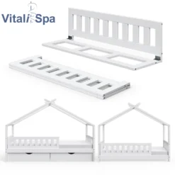 VITALISPA Rausfallschutz Für Kinderbett Bettschutzgitter Bettgitter 120cm Holz 14 VITALISPA Rausfallschutz Für Kinderbett Bettschutzgitter Bettgitter 120cm Holz -Kinderbett Geschäft 400ba5cc03c4140a5d0e0d2efccefeee