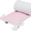 Bellochi Kantenschutz Baby Babybett Umrandungen Nestchen Kopfschutz Gitterbett Umrandung 180x30 Cm - 100% Baumwolle - Für Kinderbett Mit Rausfallschutz Baby Beistellbett 120x60 Cm - Rosa Und Weiß - Aurora -Kinderbett Geschäft 41eccef95db473d56bf3ab85de4e539b