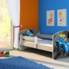 ACMA Jugendbett Kinderbett Junior-Bett Komplett-Set Mit Matratze Lattenrost Und Rausfallschutz Sonoma 04 Rote Auto 180x80 -Kinderbett Geschäft 421846f3a36800acbff0db6822f85132