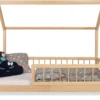 NEW Hausebett Lena-200x140- Kieferholz Kinderbett Mit Rausfallschutz -mit Rundstäben. 2 NEW Hausebett Lena-200x140- Kieferholz Kinderbett Mit Rausfallschutz -mit Rundstäben. -Kinderbett Geschäft 43228c73216be1a2b54d639a5d24c50b