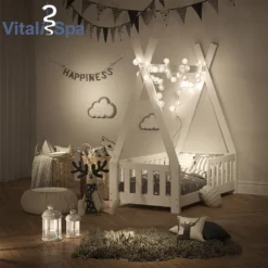 VitaliSpa Kinderbett Tipi Weiß 148 X 166 X 76 Cm Massivholz -Kinderbett Geschäft 4502c0254e33f658fe8d70cf4c9a2cc3