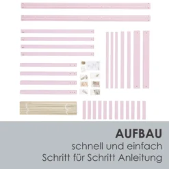 Juskys Kinderbett Paulina 90 X 200 Cm Mit Lattenrost Und Dach - Bett Für Kinder Aus Massivem Holz - Hausbett In Rose -Kinderbett Geschäft 451d4635b4e9f2360a95fa1662cee320