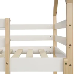 Merax Etagenbett 90x200 Cm Kinderbett Stockbett Mit Schubladen Und Leiter, Lattenrost Und Fallschutz, Spielbett Hausbett Jugendbett Rahmen Aus Kiefer, Weiß Und Natur -Kinderbett Geschäft 471eaf9f5bcdff6346899372c1f5b543