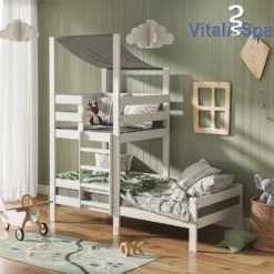 VitaliSpa Kinderbett Tom 90x200cm Spielturm Bett Spielbett Jugendbett Hausbett -Kinderbett Geschäft 47eda13487b86f4000006526458c56c9