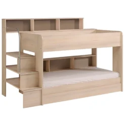 Etagenbett Bibop Akazie 90*200 Inkl Bettkasten + 2 Lattenrostplatten + Regale + Leiterpodest Kinderzimmer Spiel Hoch Doppel Stockbett -Kinderbett Geschäft 484e0160a6211dee3b5e017532bb3411