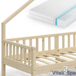 VitaliSpa Kinderbett + Matratze Noemi Natur 93 X 208 X 155 Cm Massivholz -Kinderbett Geschäft 4945ca84fcb757a173d0e1c45404cced