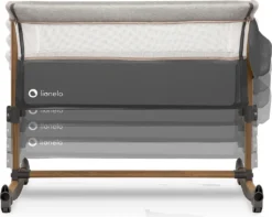 Lionelo Leonie 3in1 Kinderbett Babybett Beistellbett Wiege Zustellbett Matratze Grau -Kinderbett Geschäft 4a27f93b73e72b7a8b4a8f51d89899b6