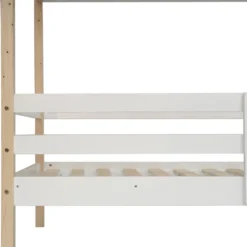 Merax Etagenbett 90x200 Cm Kinderbett Stockbett Mit Schubladen Und Leiter, Lattenrost Und Fallschutz, Spielbett Hausbett Jugendbett Rahmen Aus Kiefer, Weiß Und Natur -Kinderbett Geschäft 4c61fe1929ff42d18fe931b4a4c6e699