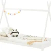 Tipi Bett ELIN Aus Massiver Kiefer In 90 X 200, Kinder Hausbett Mit Dach, Modernes Indianer Spielbett Für Kinder, Weiß Lackiert -Kinderbett Geschäft 4ccfcc36f3c9d84dd140126d6363832a