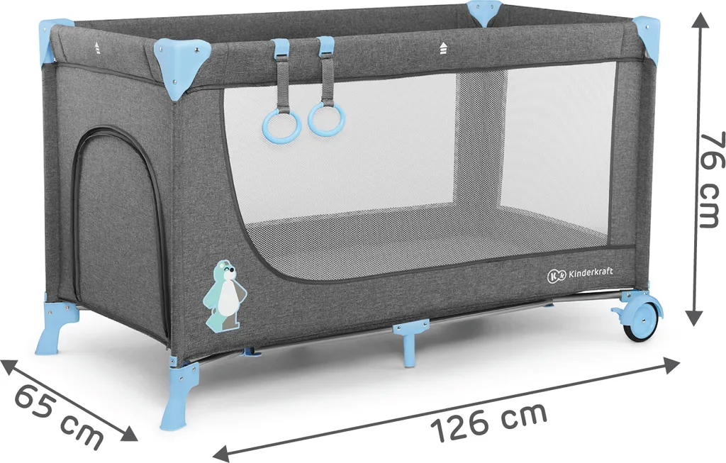 JOY-Reisebett Von Kinderkraft Blau 11 JOY-Reisebett Von Kinderkraft Blau – Bild 9