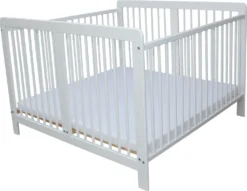 Zwillingsbett Zwillingskinderbett Kinderbett Für Zwillinge Massiv Weiss Mit 2 Matratzen 120x120cm -Kinderbett Geschäft 4edfb0c8bba94082054bf6ac0d3c69ef