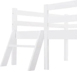 Merax Kinderbett Miki Hochbett Mit Leiter Und Schubladen, Inkl. Lattenrost Und Rausfallschutz, Hausbett 160x80cm Kinderhaus Jugendbett Spielbett Aus Massivholz, Weiß -Kinderbett Geschäft 5079d9ab6c5e671a3c0add3b51e8dcb5