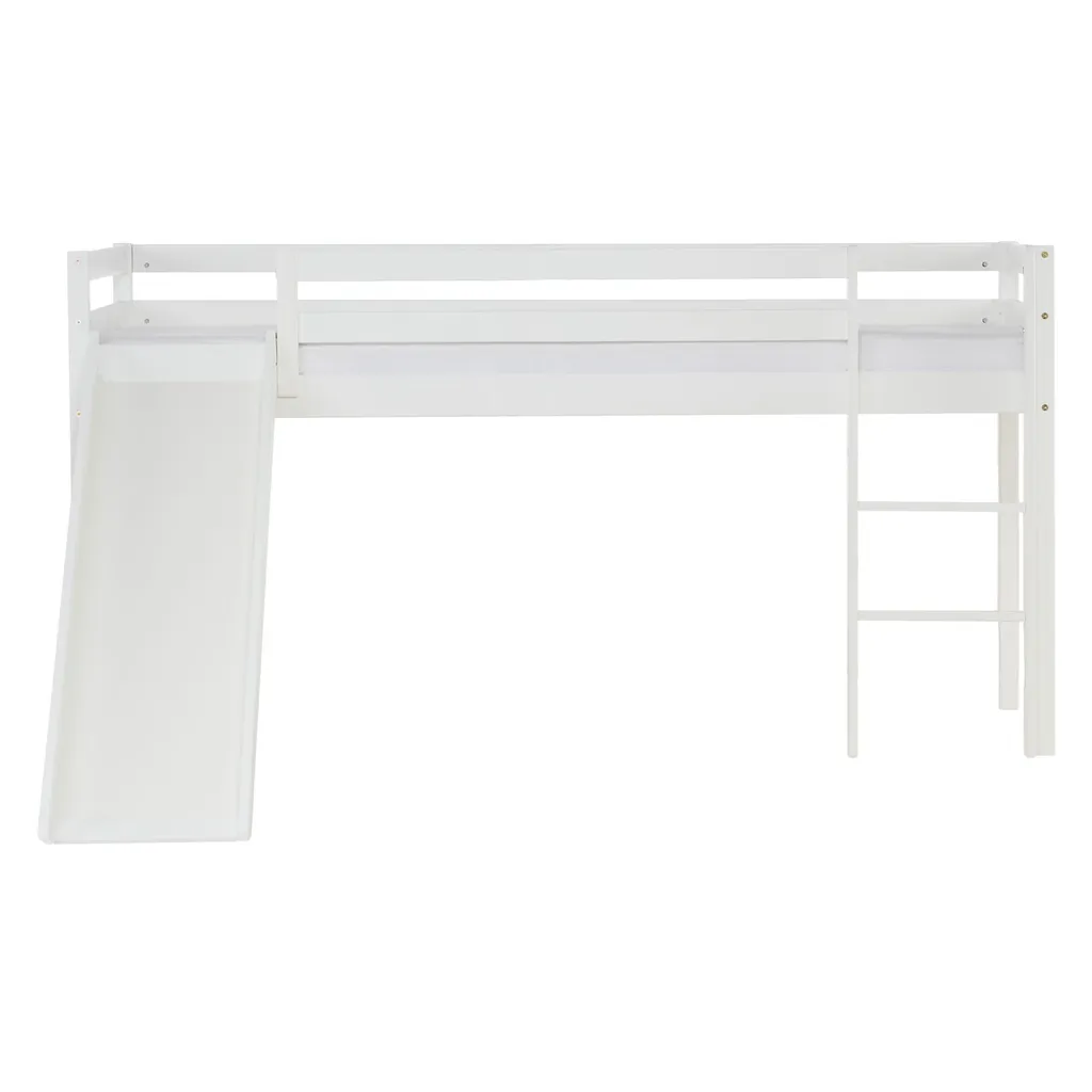 Homestyle4u 2124, Hochbett Mit Rutsche Und Lattenrost Kinderbett Weiß Kiefer 90x200 Cm Jugendbett Spielbett Rutschbett 6 Homestyle4u 2124, Hochbett Mit Rutsche Und Lattenrost Kinderbett Weiß Kiefer 90x200 Cm Jugendbett Spielbett Rutschbett – Bild 4